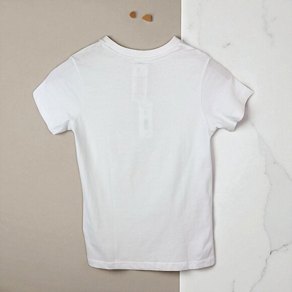 NWT Jacadi NWT White Graphic Print Cotton Tshirt Top - Picture 5 of 5